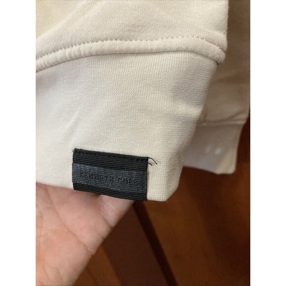 Kenneth Cole Men’s Pullover Fleece Sweatshirt Sz M NWT Cream 1/4 Zip $79 Pocket - Picture 6 of 9